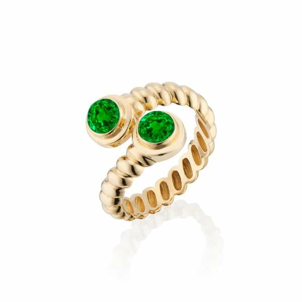 Eden Moi & Toi Ring With Emeralds 1 Eden Moi & Toi Ring With Emeralds