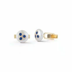 Les Perles Sapphire Cuff Links