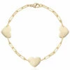 Delicate Three Hearts Bracelet