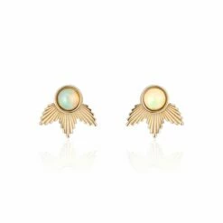 Revival Icarus Earrings With Opals