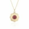 Revival Persephone Pendant Necklace With Rubellite And Diamonds