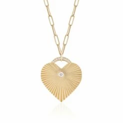 Revival Magna Heart Pendant Necklace With Diamonds