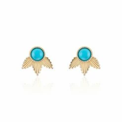 Revival Icarus Earrings With Turquoise