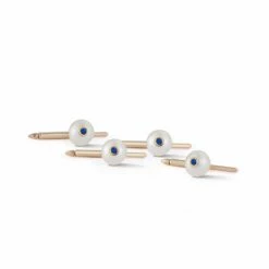 Les Perles Sapphire Tuxedo Studs