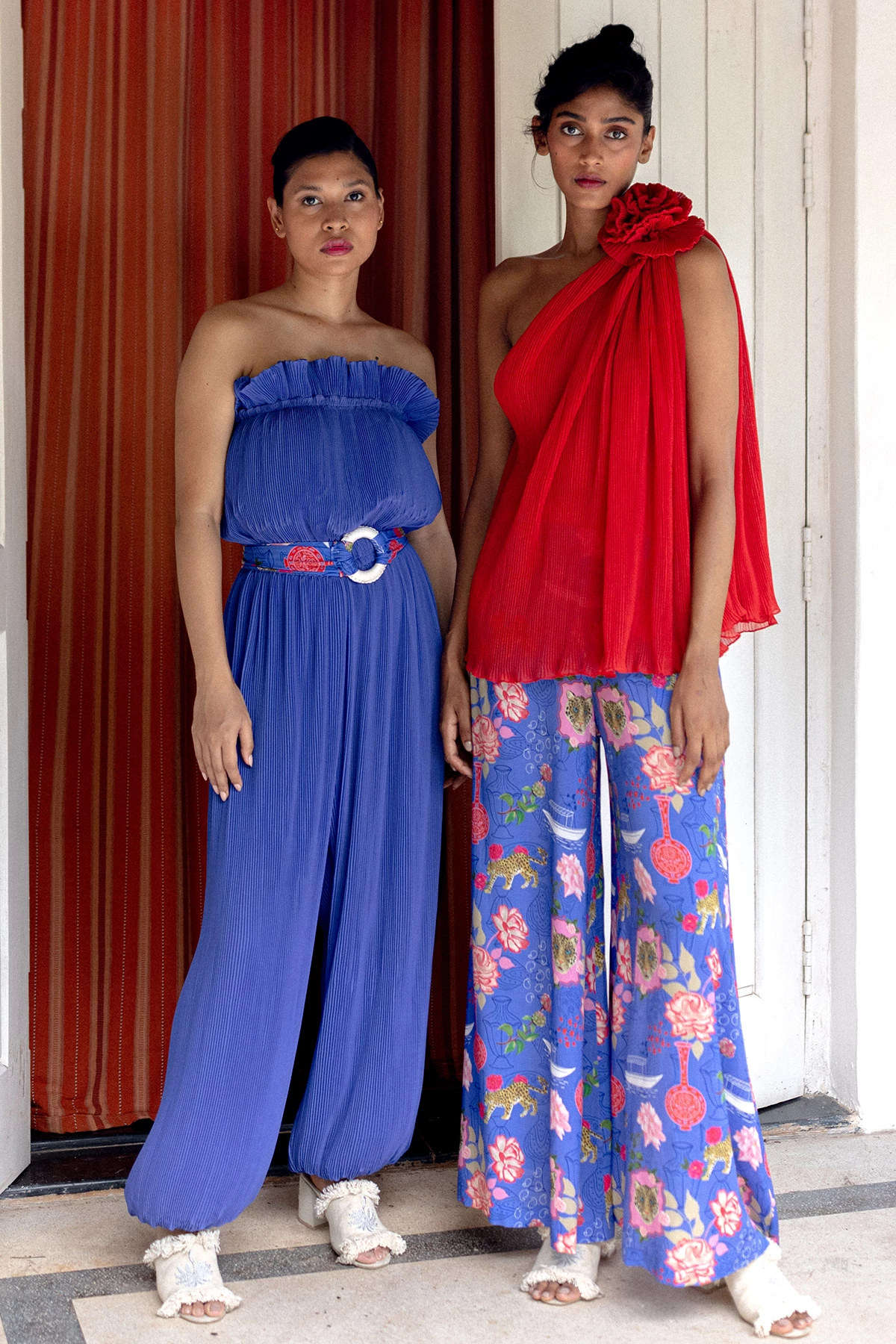 One Shoulder Rosette Blouse 3 One Shoulder Rosette Blouse - Image 3