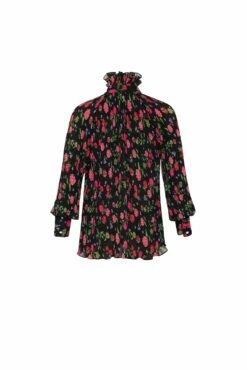 Recycled Plisse Pussy-Bow Blouse -Cheap Tuke Bazaar Store 60