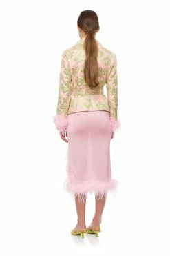 Feathered Jacquard Jacket -Cheap Tuke Bazaar Store 9A2A6122