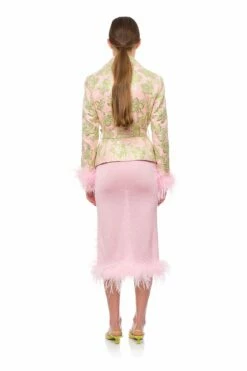 Feathered Jacquard Jacket -Cheap Tuke Bazaar Store 9A2A6123