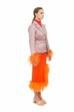 Orange Knit Midi Skirt 17 Orange Knit Midi Skirt -Cheap Tuke Bazaar Store 9A2A6922