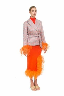 Orange Knit Midi Skirt 19 Orange Knit Midi Skirt -Cheap Tuke Bazaar Store 9A2A6924