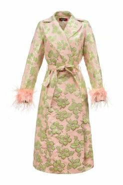 Jacquard Pink Coat