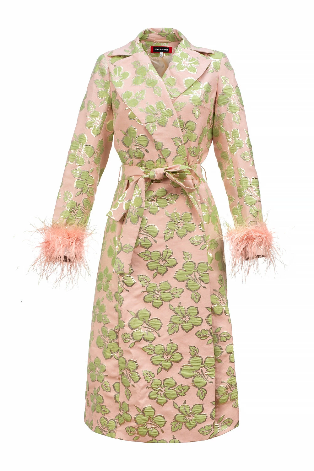 Jacquard Pink Coat 1 Jacquard Pink Coat