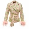 Feathered Jacquard Jacket