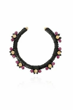 Amelie Necklace In Raven Cabernet