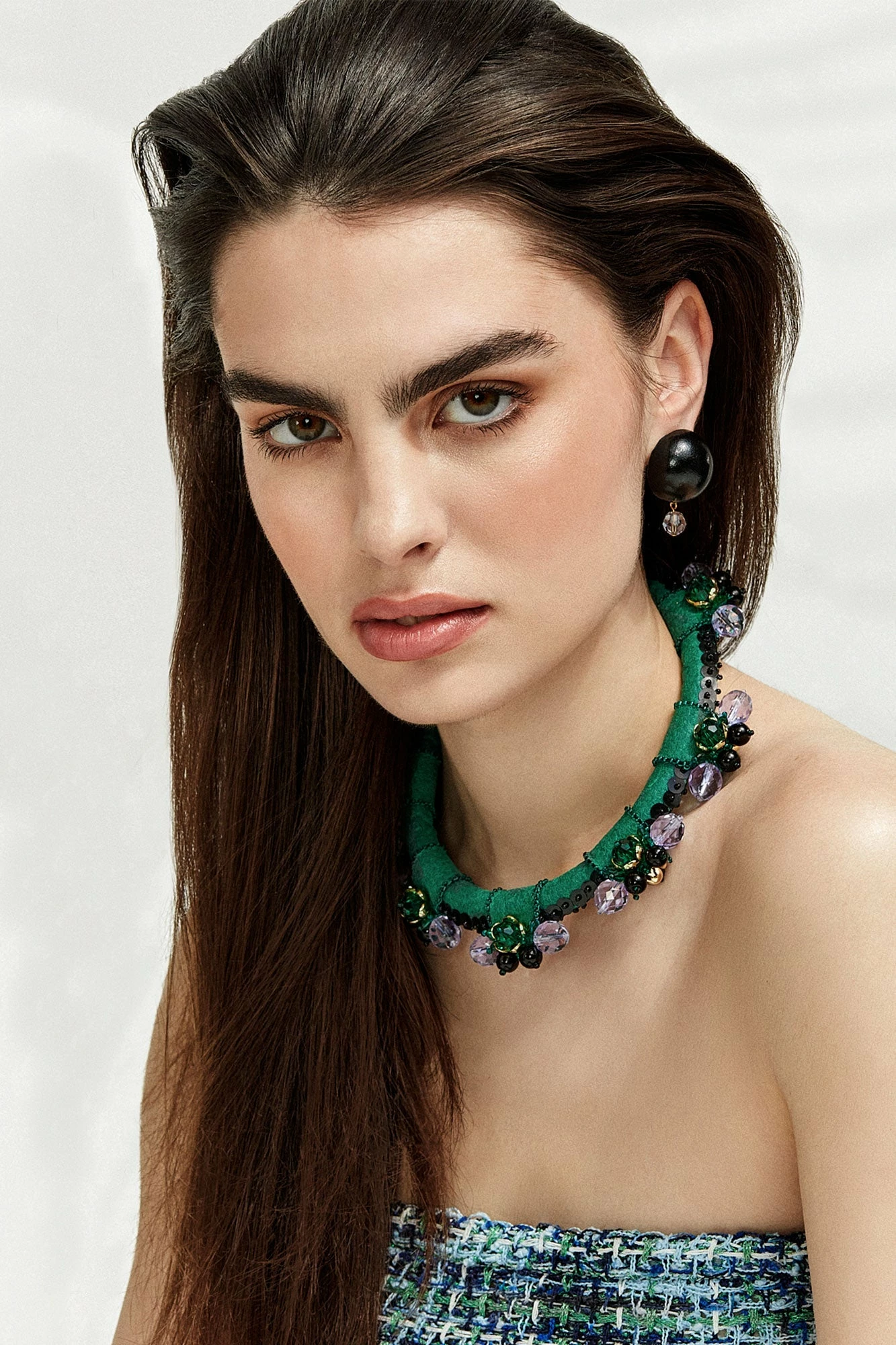 Amelie Necklace In Emerald Aster 2 Amelie Necklace In Emerald Aster - Image 2