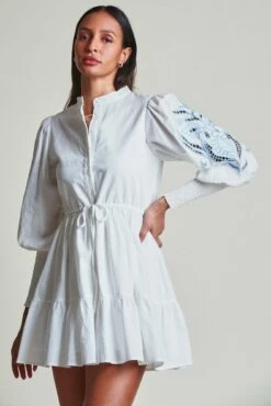 The Brooke Dress -Cheap Tuke Bazaar Store BrookeDress WhiteBlue 4