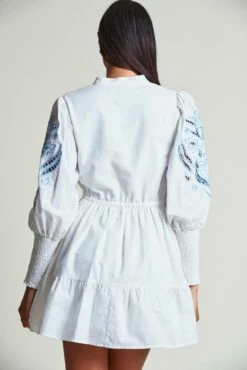The Brooke Dress -Cheap Tuke Bazaar Store BrookeDress WhiteBlue 6