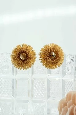Chiara Clip On Earrings In Maize Burst -Cheap Tuke Bazaar Store Chiara MaizeBurstWP1