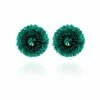 Chiara Clip On Earrings In Evergreen Flare