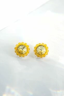 Cleo Earrings In Sunshine -Cheap Tuke Bazaar Store CleoEarrings Sunshine WP