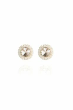 Cleo Earrings In Taupe