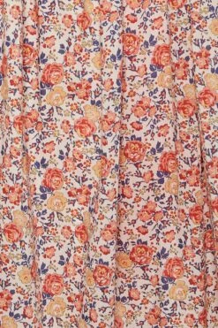 Jaime Dress In Coral Floral -Cheap Tuke Bazaar Store DRESS LRGFLR2 D