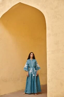 Turquoise Swan Dress -Cheap Tuke Bazaar Store DSC 6313