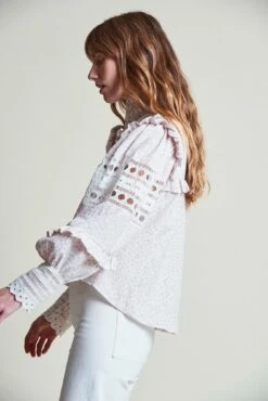 The Danielle Shirt -Cheap Tuke Bazaar Store DanielleShirt CreamLilac 2