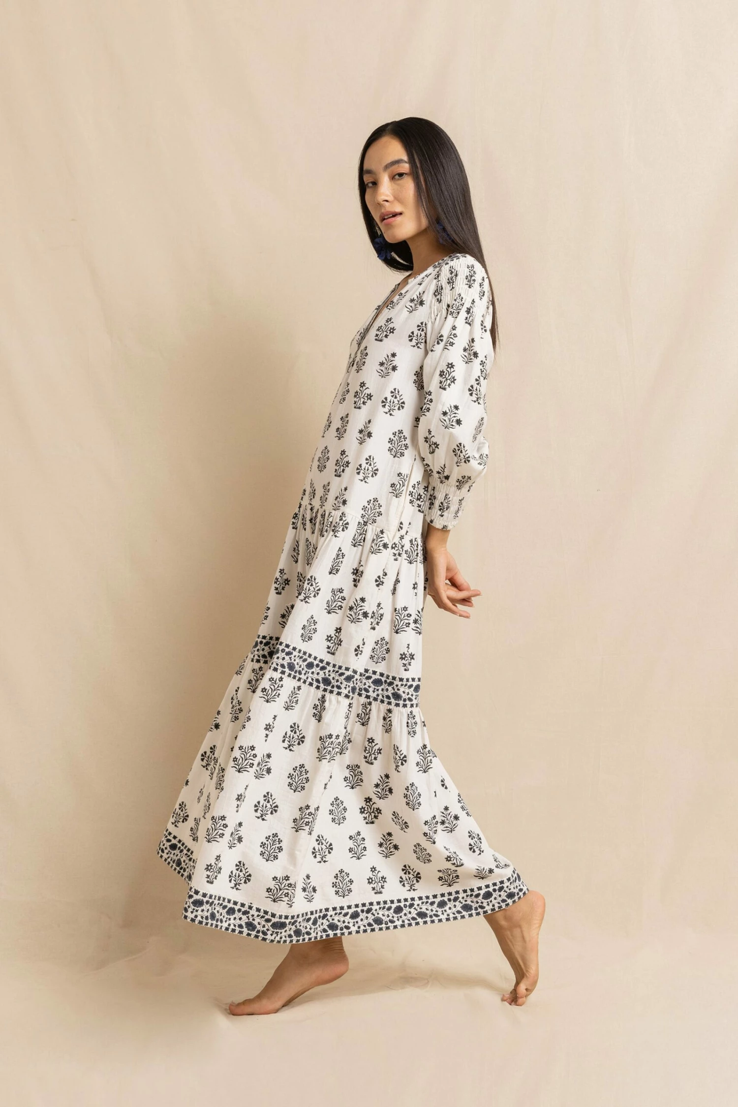 Eve Dress In Fichou Flower 1 Eve Dress In Fichou Flower