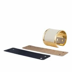 OG3 Gold Cuff With Neutral Leathers