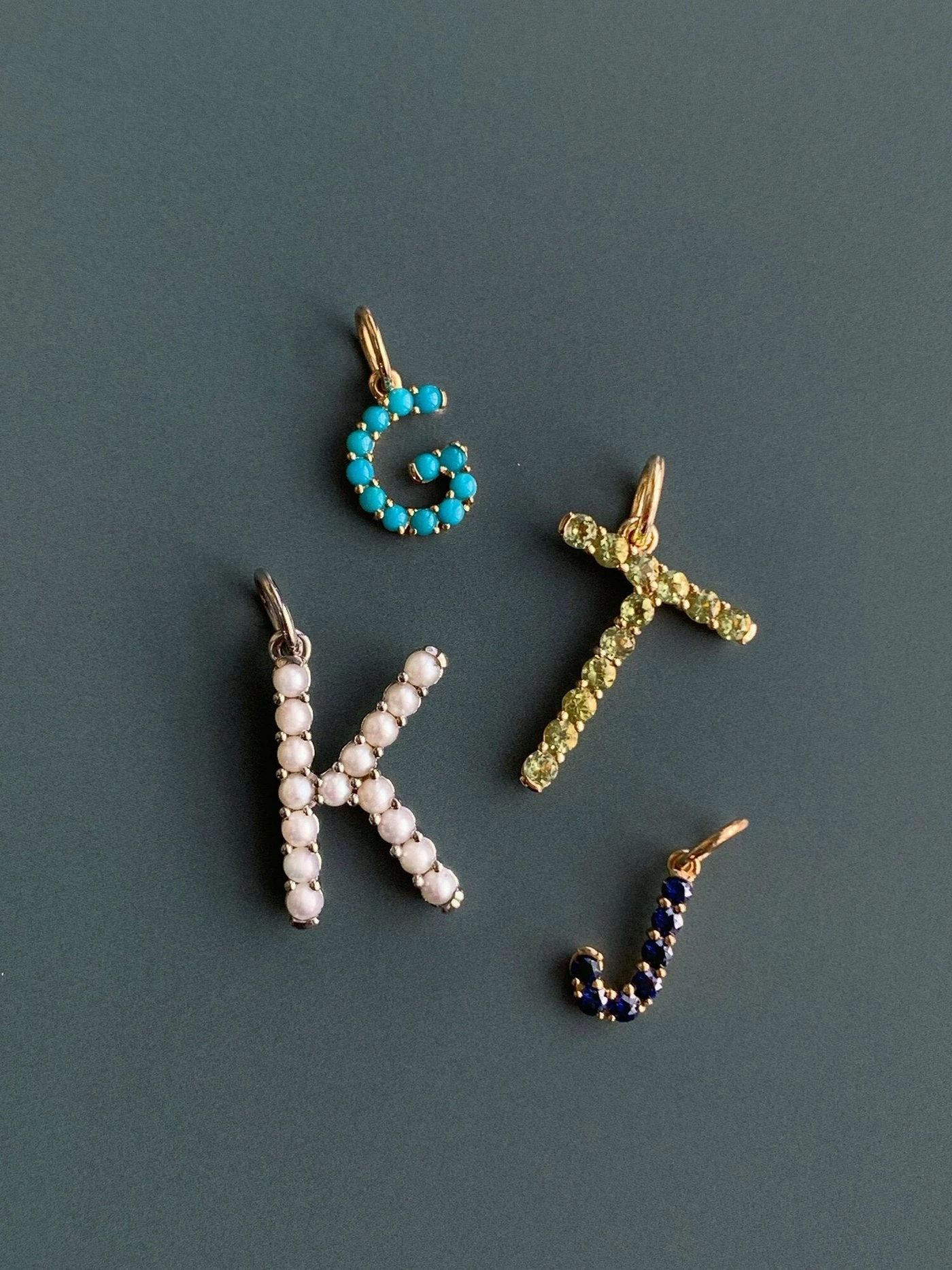 Confetti Pearl Letter Pendant 2 Confetti Pearl Letter Pendant - Image 2