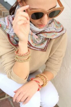 Gold With Coral Bracelet -Cheap Tuke Bazaar Store IMG 3599