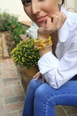 Gold With Yellow Bracelet -Cheap Tuke Bazaar Store IMG 3923