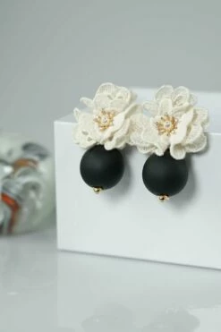 Isabella Earrings In Antique White 5 Isabella Earrings In Antique White -Cheap Tuke Bazaar Store Isabella AntiqueWhite