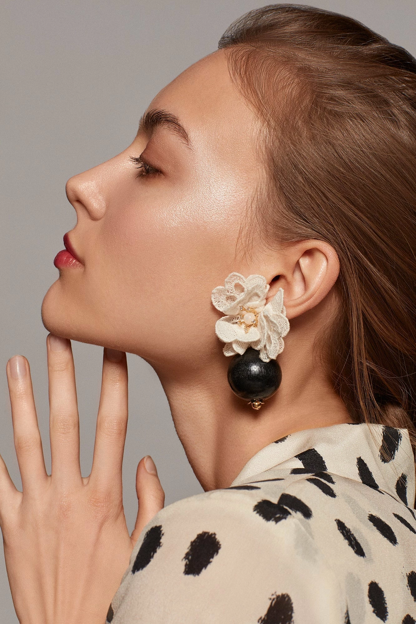 Isabella Earrings In Antique White 2 Isabella Earrings In Antique White - Image 2