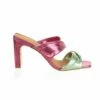Gaia - Magenta Metallic Heels Sandals