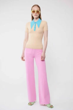 Fieno / Aqua Peachskin Short Sleeve Polo 9 Fieno / Aqua Peachskin Short Sleeve Polo -Cheap Tuke Bazaar Store JOOSTRICOT2023013132321