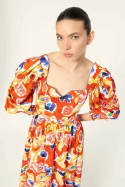 Jora Dress In Fresco Print