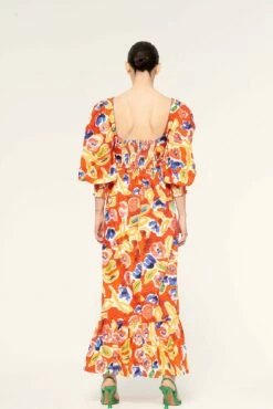 Jora Dress In Fresco Print -Cheap Tuke Bazaar Store JORAFRESCO5