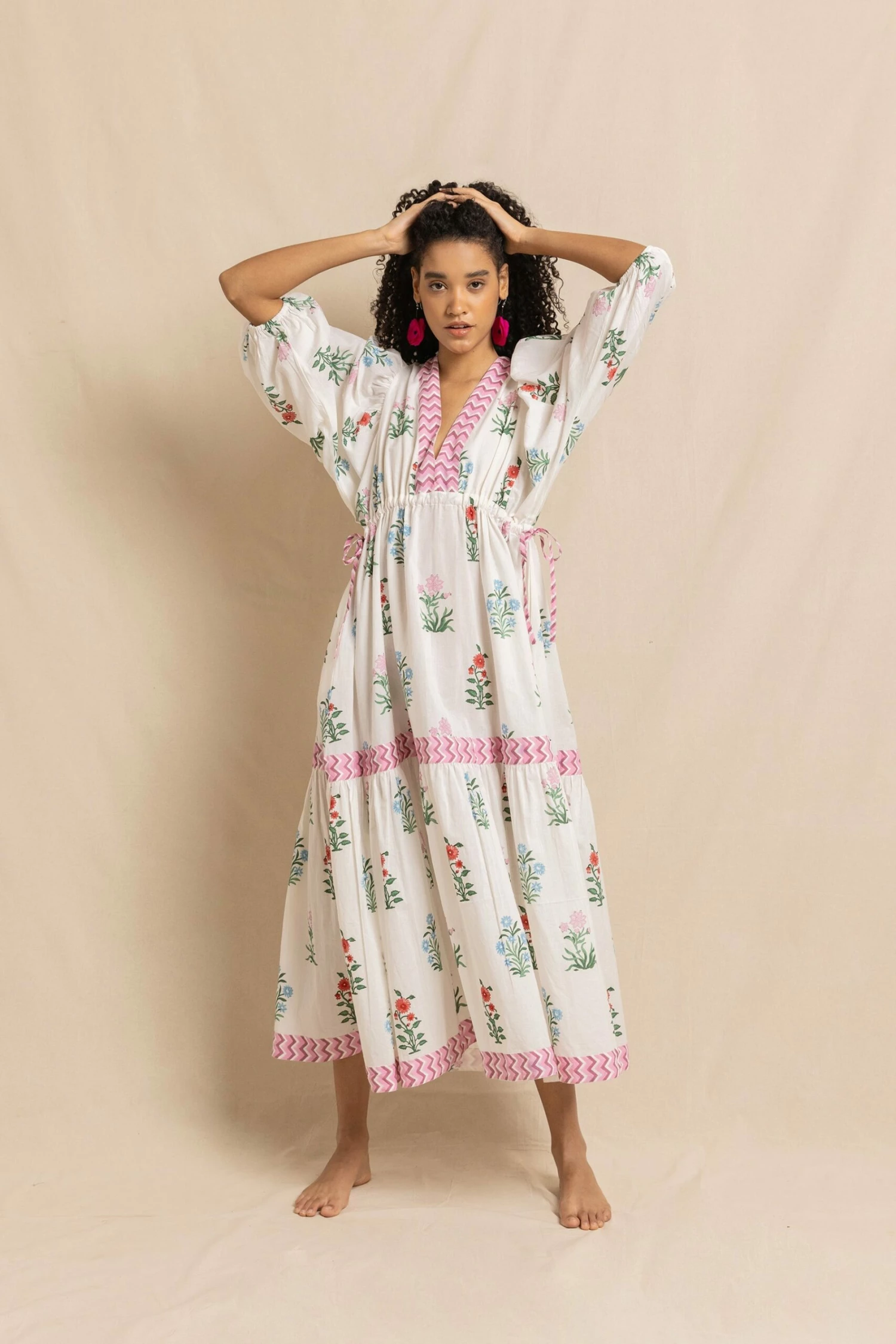 Jaime Dress In Multi Jodhpur Flower (Backless) 4 Jaime Dress In Multi Jodhpur Flower (Backless) - Image 4