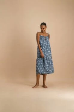 DAISY DRESS MIDI - PITCH BLUE DIAMONTE -Cheap Tuke Bazaar Store LOOK16SUMMER FB CR2 47
