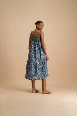 DAISY DRESS MIDI - PITCH BLUE DIAMONTE -Cheap Tuke Bazaar Store LOOK16SUMMER FB CR2 53