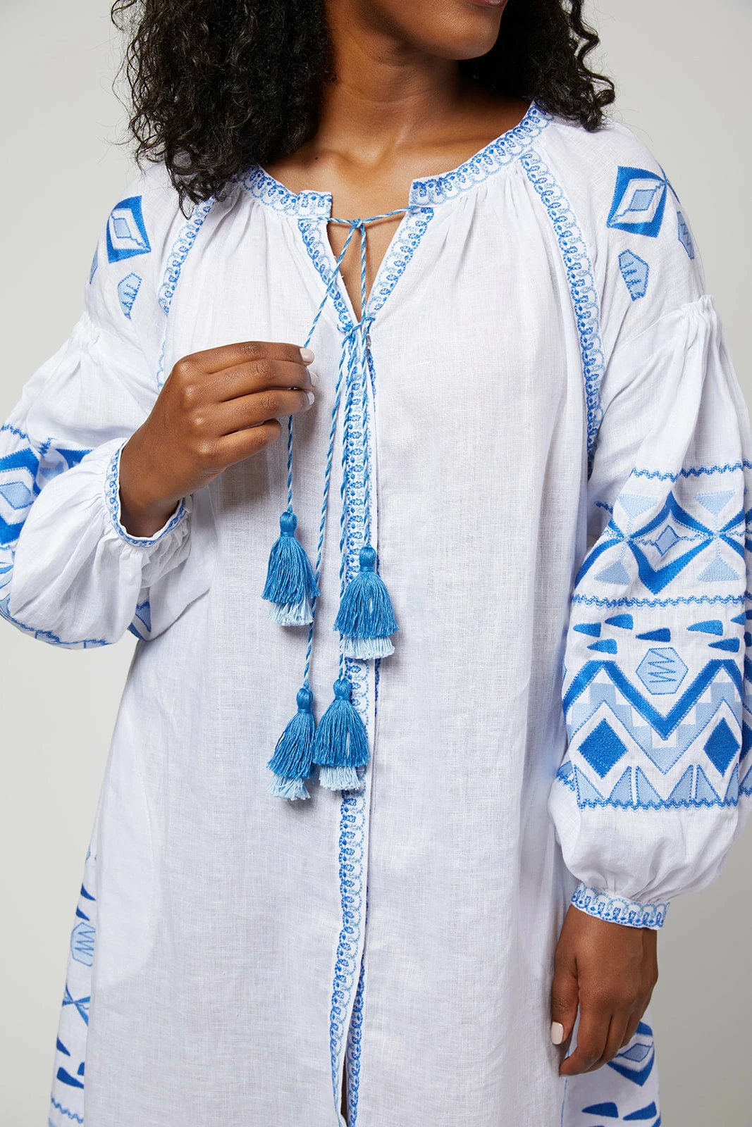 Daniela Ukrainian Embroidered Maxi Dress 4 Daniela Ukrainian Embroidered Maxi Dress - Image 4