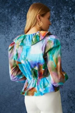 Blythe Top -Cheap Tuke Bazaar Store Marie Oliver Blythe Top Watercolor 04