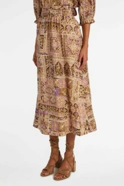 ESTINE WRAP SKIRT -Cheap Tuke Bazaar Store Marie Oliver Estine Wrap Skirt Amethyst Tile 02