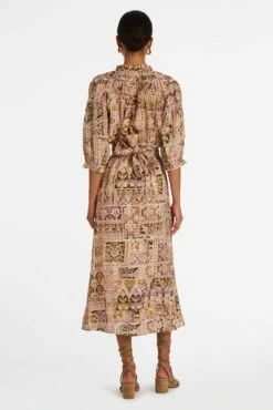 ESTINE WRAP SKIRT -Cheap Tuke Bazaar Store Marie Oliver Estine Wrap Skirt Amethyst Tile 03