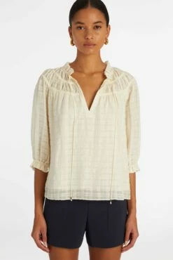FINLEY TOP -Cheap Tuke Bazaar Store Marie Oliver Finley Top Whitecap 02