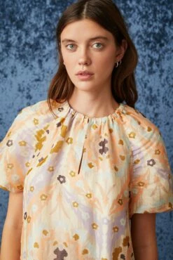 Greta Dress -Cheap Tuke Bazaar Store Marie Oliver Greta Dress Primrose Trellis 03