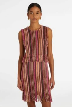 KENYON DRESS -Cheap Tuke Bazaar Store Marie Oliver Kenyon Dress Meadow Stripe 02