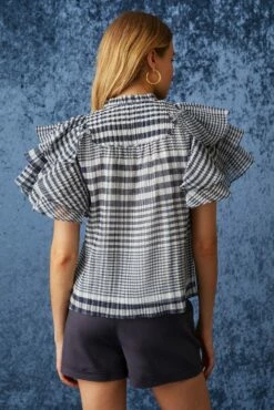 Reese Top 8 Reese Top -Cheap Tuke Bazaar Store Marie Oliver Reese Top Organdy Check 03